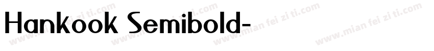 Hankook Semibold字体转换